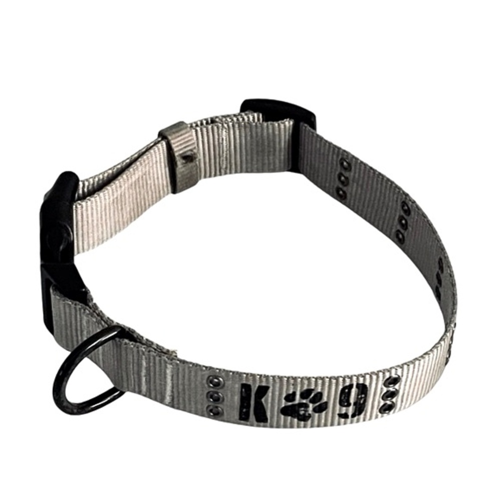 Top Paw Dog Collar K9 Sturdy Quick Release Gray Size M